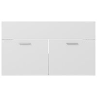 Wastafelkast 80x38,5x46 cm bewerkt hout wit 5