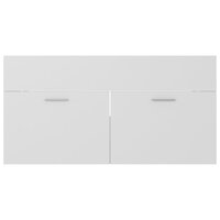 Wastafelkast 90x38,5x46 cm bewerkt hout wit 5