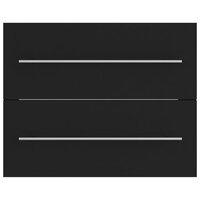 Wastafelkast 60x38,5x48 cm bewerkt hout zwart 6