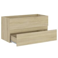 Wastafelkast 90x38,5x45 cm bewerkt hout sonoma eikenkleurig 4