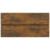 Wastafelkast 90x38,5x45 cm bewerkt hout gerookt eikenkleurig 7