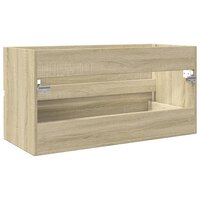 Wastafelkast 90x38,5x45 cm spaanplaat sonoma eikenkleurig 6