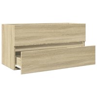 Wastafelkast 90x38,5x45 cm spaanplaat sonoma eikenkleurig 7