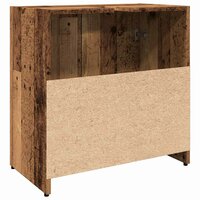 Wastafelkast 60x33x60 cm bewerkt hout oud houtkleurig 8