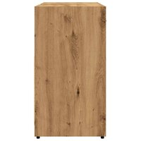 Wastafelkast 60x33x60 cm bewerkt hout artisanaal eikenkleurig 7