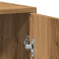 Wastafelkast 60x33x60 cm bewerkt hout artisanaal eikenkleurig 9