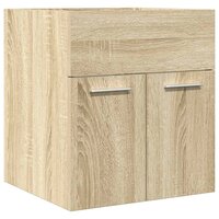 Wastafelkast 41x38,5x46 cm bewerkt hout sonoma eikenkleurig 2