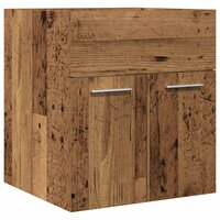 Wastafelkast 41x38,5x46 cm bewerkt hout oud houtkleurig 2
