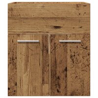 Wastafelkast 41x38,5x46 cm bewerkt hout oud houtkleurig 4
