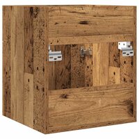 Wastafelkast 41x38,5x46 cm bewerkt hout oud houtkleurig 6
