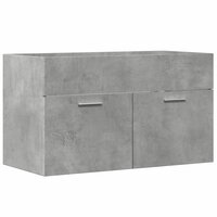 Wastafelkast 90x38,5x46 cm bewerkt hout betongrijs 2
