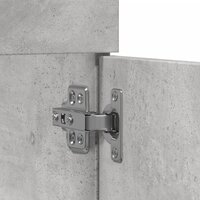 Wastafelkast 90x38,5x46 cm bewerkt hout betongrijs 8