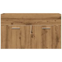 Wastafelkast 90x38,5x46 cm bewerkt hout artisanaal eikenkleur 4