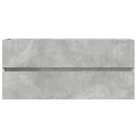 Wastafelkast 100x38,5x45 cm spaanplaat betongrijs 4