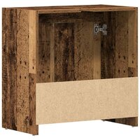 Wastafelkast 60x33x60 cm bewerkt hout oud houtkleurig 8