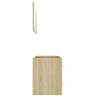 2-delige Badkamermeubelset spaanplaat sonoma eikenkleurig  5