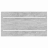 2-delige Badkamermeubelset spaanplaat betongrijs  9