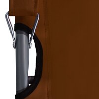 Strandstoelen 2 st inklapbaar stof bruin 6