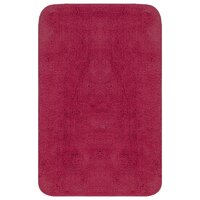 Badmattenset stof fuchsia 3-delig 2
