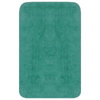 Badmattenset stof turquoise 3-delig 2