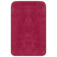 Badmattenset stof fuchsia 2-delig 2