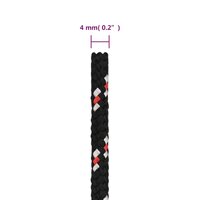 Boot touw 4 mm 50 m polypropyleen zwart 6