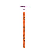 Boottouw 6 mm 25 m polypropyleen oranje 6