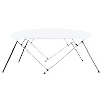 Biminitop 4-boogs 243x(230-244)x137 cm wit 4