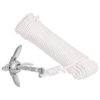 Anker met touw inklapbaar 0,7 kg thermisch verzinkt gietijzer 3