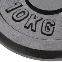 Halterschijven 4 st 2x10 kg en 2x5 kg gietijzer 4