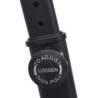 Hometrainer met hartslagsensoren zwart en rood  6