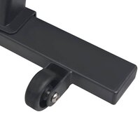 Hometrainer met hartslagsensoren zwart en rood  7