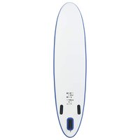 Stand Up Paddleboardset opblaasbaar blauw en wit 4