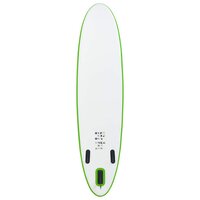Stand Up Paddleboardset opblaasbaar groen en wit 3