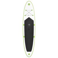 Stand Up Paddleboard opblaasbaar met zeilset groen en wit 6