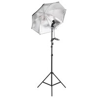 Fotostudioset met verlichtingsset en achtergrond 4