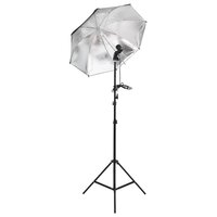 Fotostudioset met verlichtingsset en achtergrond 4