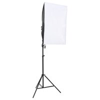 Fotostudioset met verlichtingsset en achtergrond 4