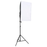 Fotostudioset met verlichtingsset en achtergrond 4