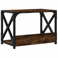 Printerstandaard 44x26x31,5 cm bewerkt hout gerookt eikenkleur 6