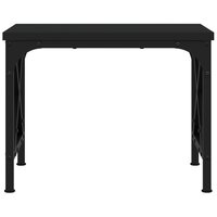 Printerstandaard 40x30x31 cm bewerkt hout zwart 4