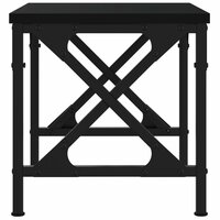 Printerstandaard 40x30x31 cm bewerkt hout zwart 5