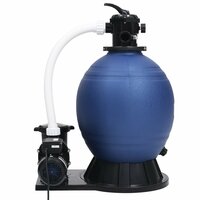 Zandfilter met 7 instellingen en 1000 W pomp blauw en zwart 2