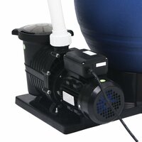 Zandfilter met 7 instellingen en 1000 W pomp blauw en zwart 8