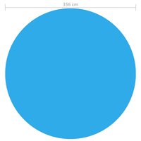 Zwembadhoes 356 cm PE blauw 4