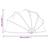 Zwembadkoepel 500x250 cm 9