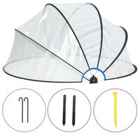 Zwembadoverkapping rond 315x158 cm PVC 2