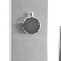 Buitendouche recht roestvrij staal 9