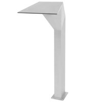 Zwembadfontein 50x30x90 cm roestvrij staal zilverkleurig   2