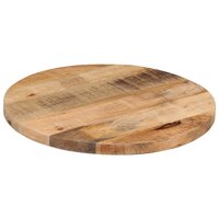 Tafelblad rond &Oslash; 40x1,5 cm massief ruw mangohout 2
